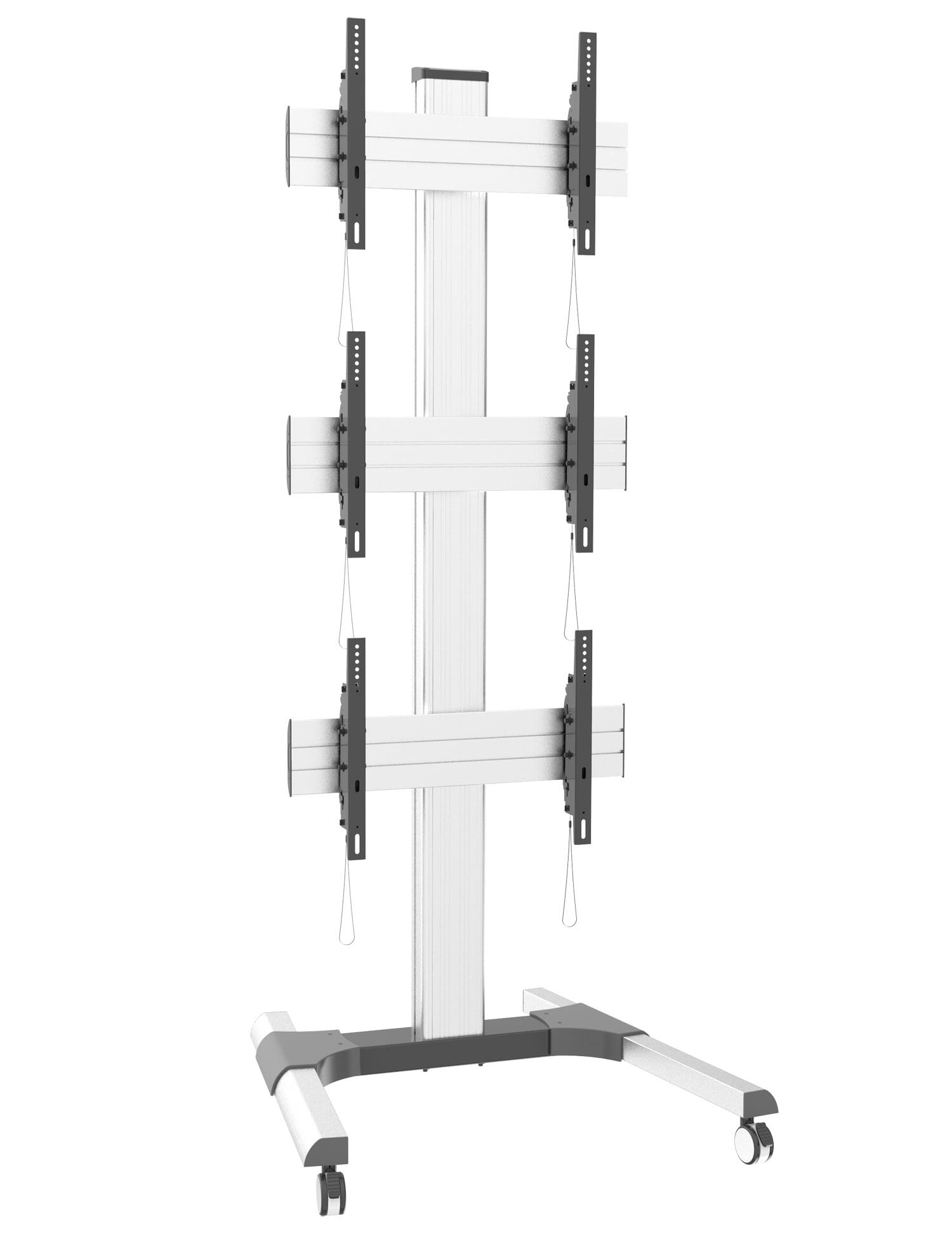 Supporto a Pavimento per 3 TV LCD/LED 32-55'' per Video Wall