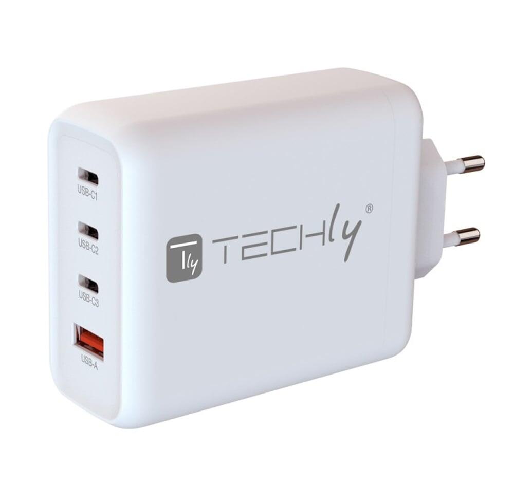 Caricatore Alimentatore GaN 3 porte USB-C™ e 1 USB-A da Muro 140W