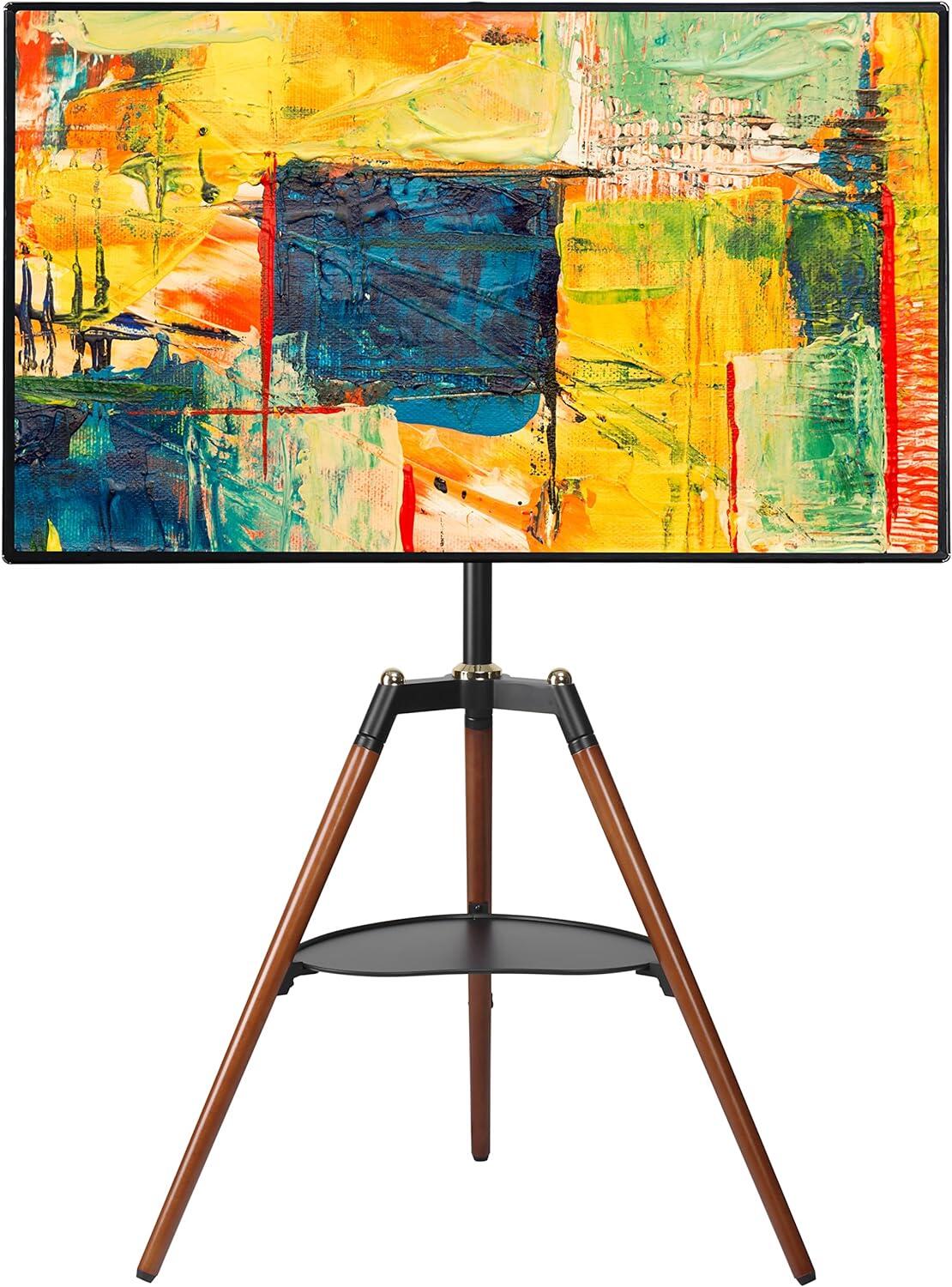 Supporto a Pavimento Cavalletto Tripod per TV LCD/LED/Plasma 32-65'' con Mensola