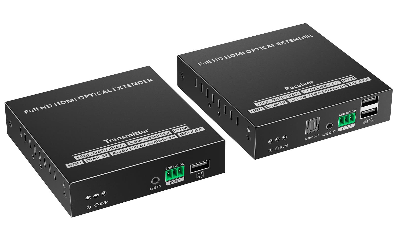 Extender Ottico KVM HDMI Over IP Full HD Non Compresso fino a 40Km