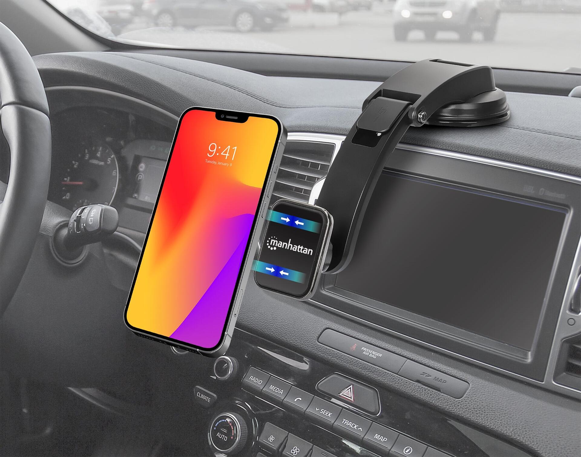 Stand Smartphone da Cruscotto dell'auto con Supporto Magnetico