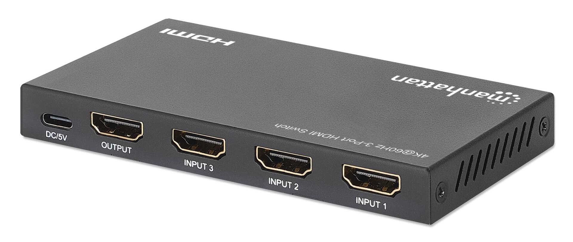 Switch HDMI 4k@60Hz 3 porte