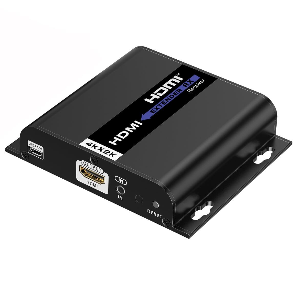 Ricevitore Aggiuntivo per Extender HDMI over IP con PoE IR 4K UHD su Cavo Cat.6 fino a 120m