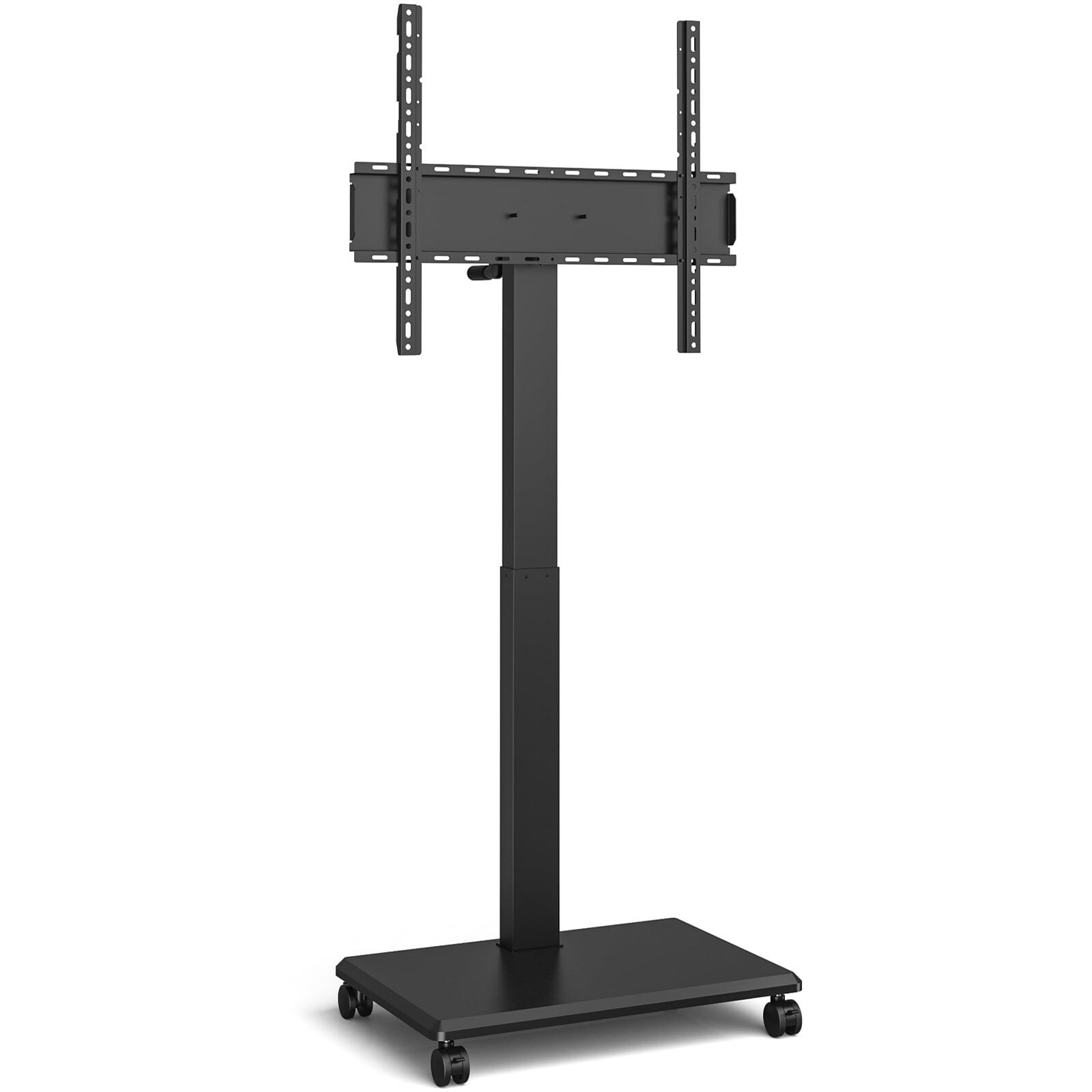 Supporto da Pavimento per TV da 42'' a 75'' con Regolazione Orizzontale o Verticale Nero