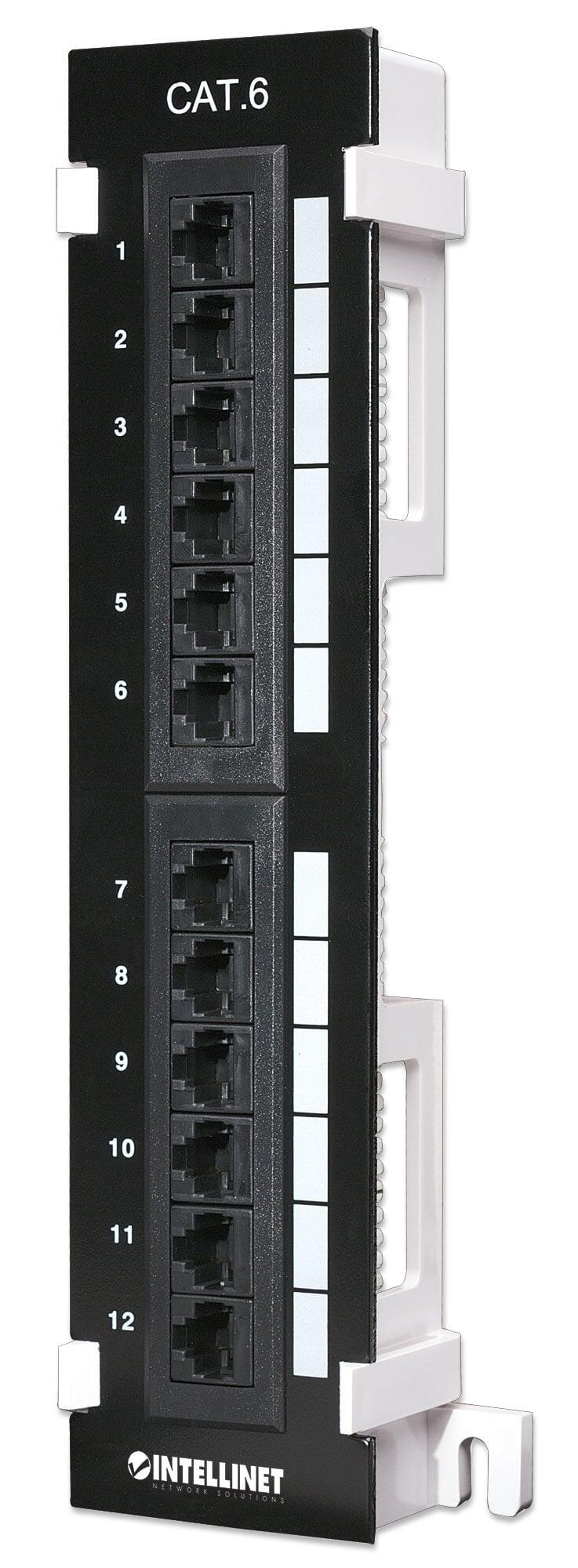 Pannello Patch 12 Porte UTP Cat6 Installazione a Muro