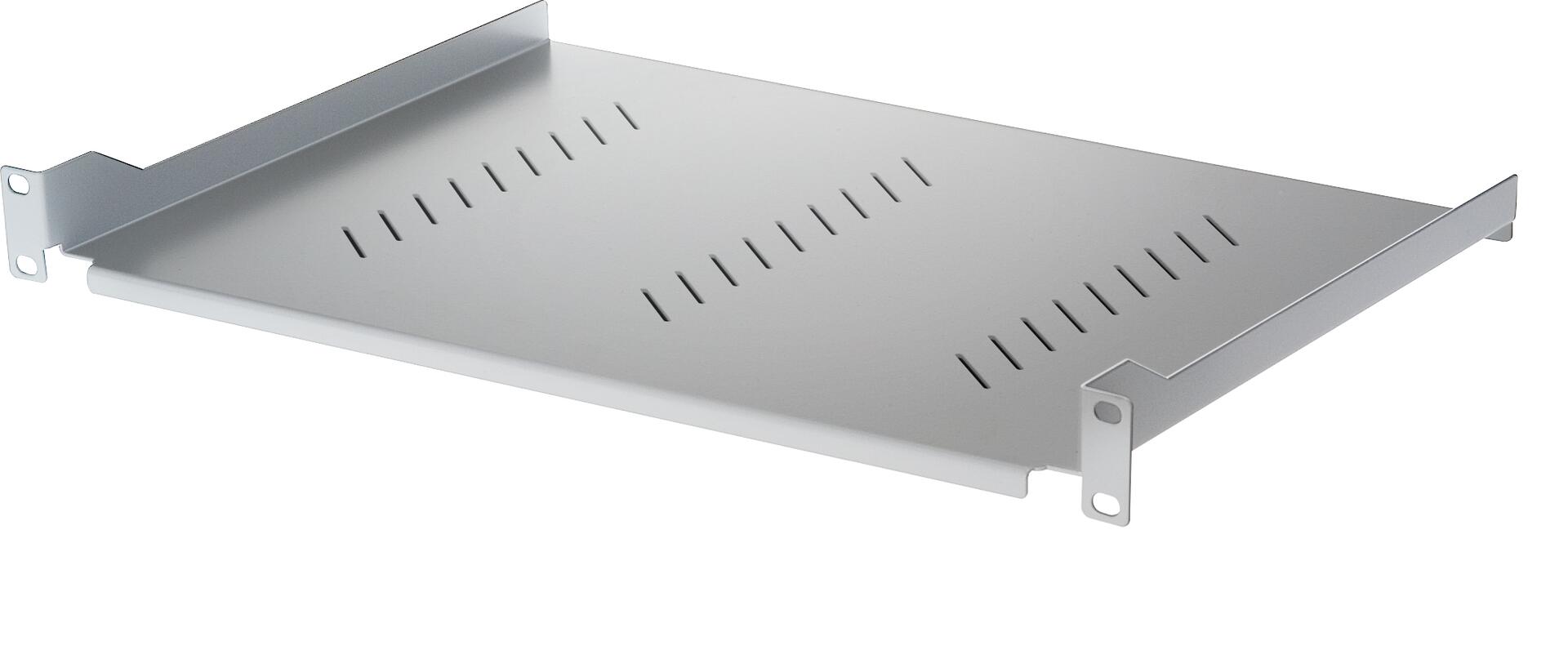 Mensola per Rack 19'' 350 mm 2U Grigia 2 punti