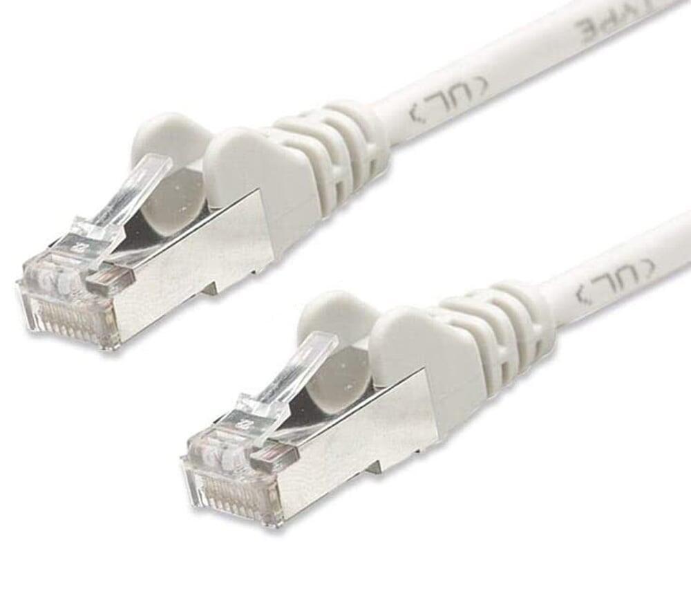 Cavo di rete Patch in Rame Schermato Cat. 5e Bianco F/UTP 0,5 m