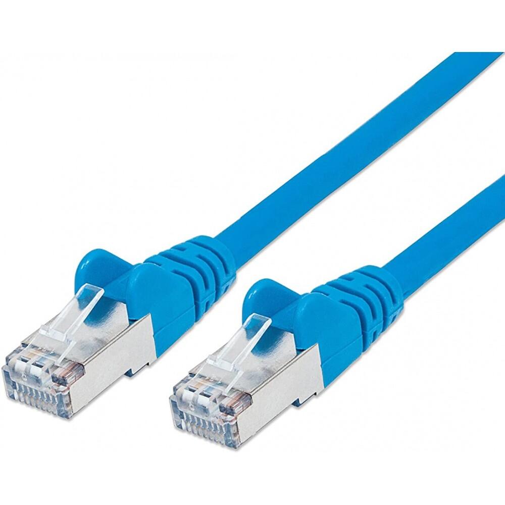 Cavo di rete Patch in Rame Schermato Cat. 5e Blu F/UTP 0,5 m