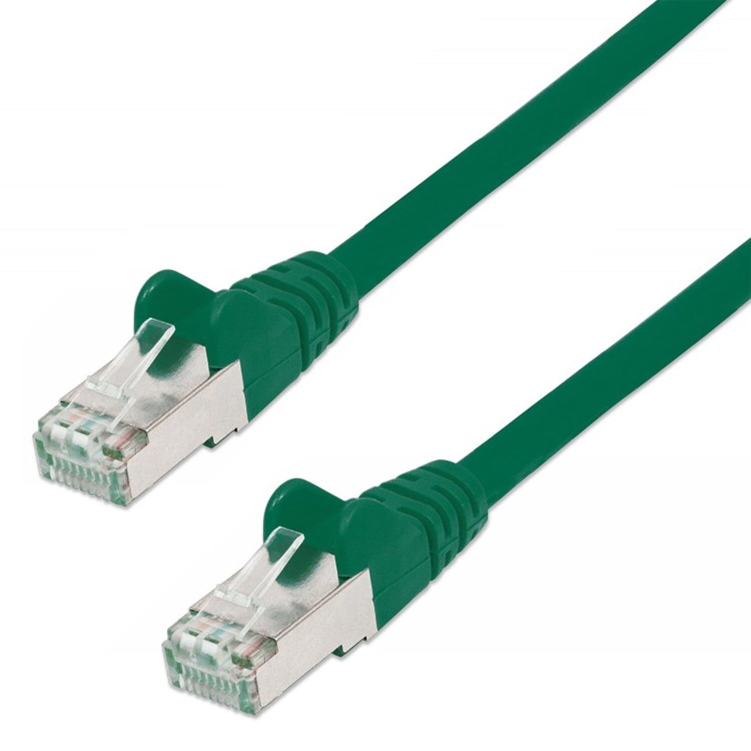 Cavo di rete Patch in Rame Schermato Cat. 5e Verde F/UTP 10 m