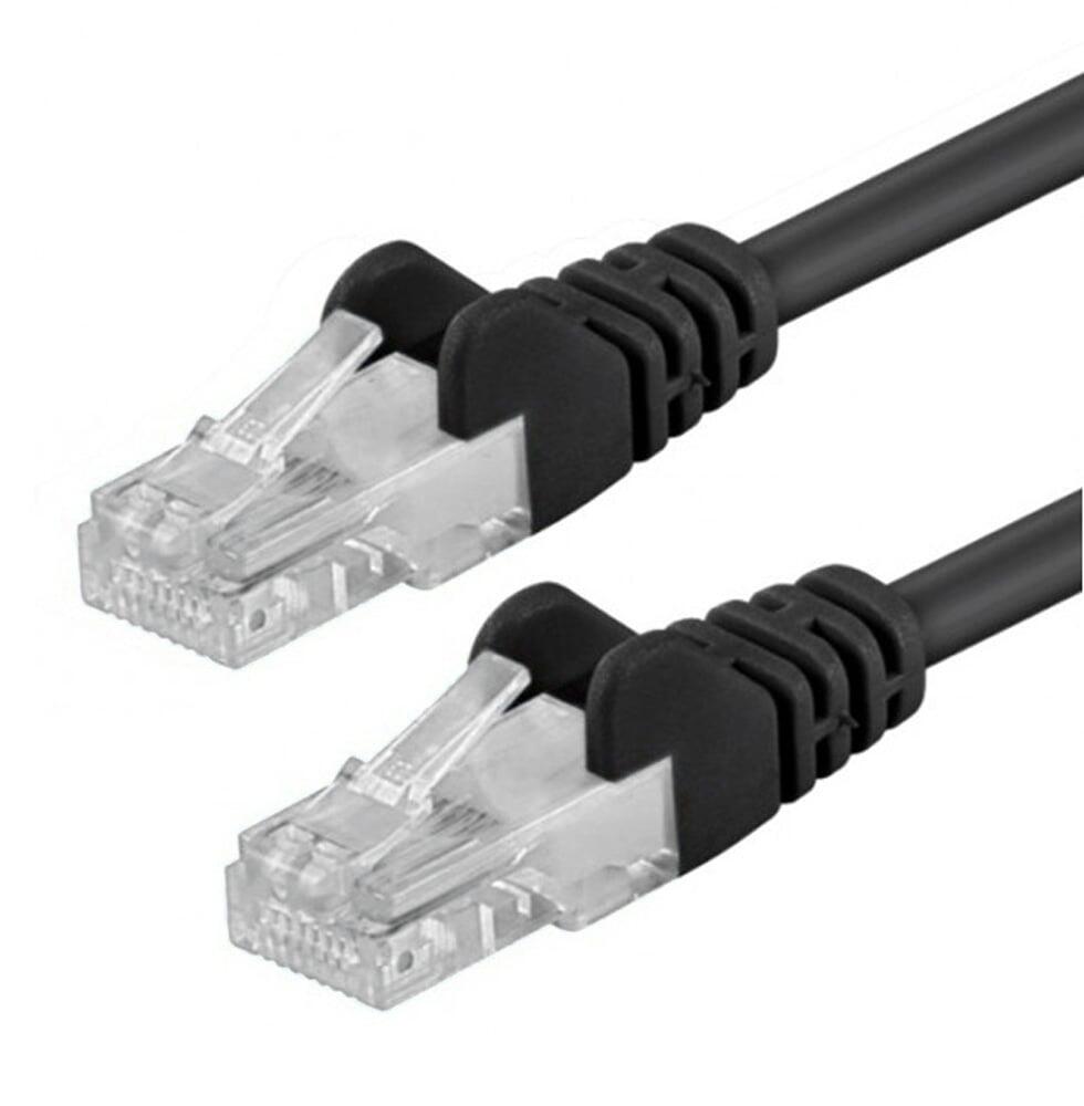 Cavo di rete Patch in Rame Cat. 6 Nero UTP 7,5 m