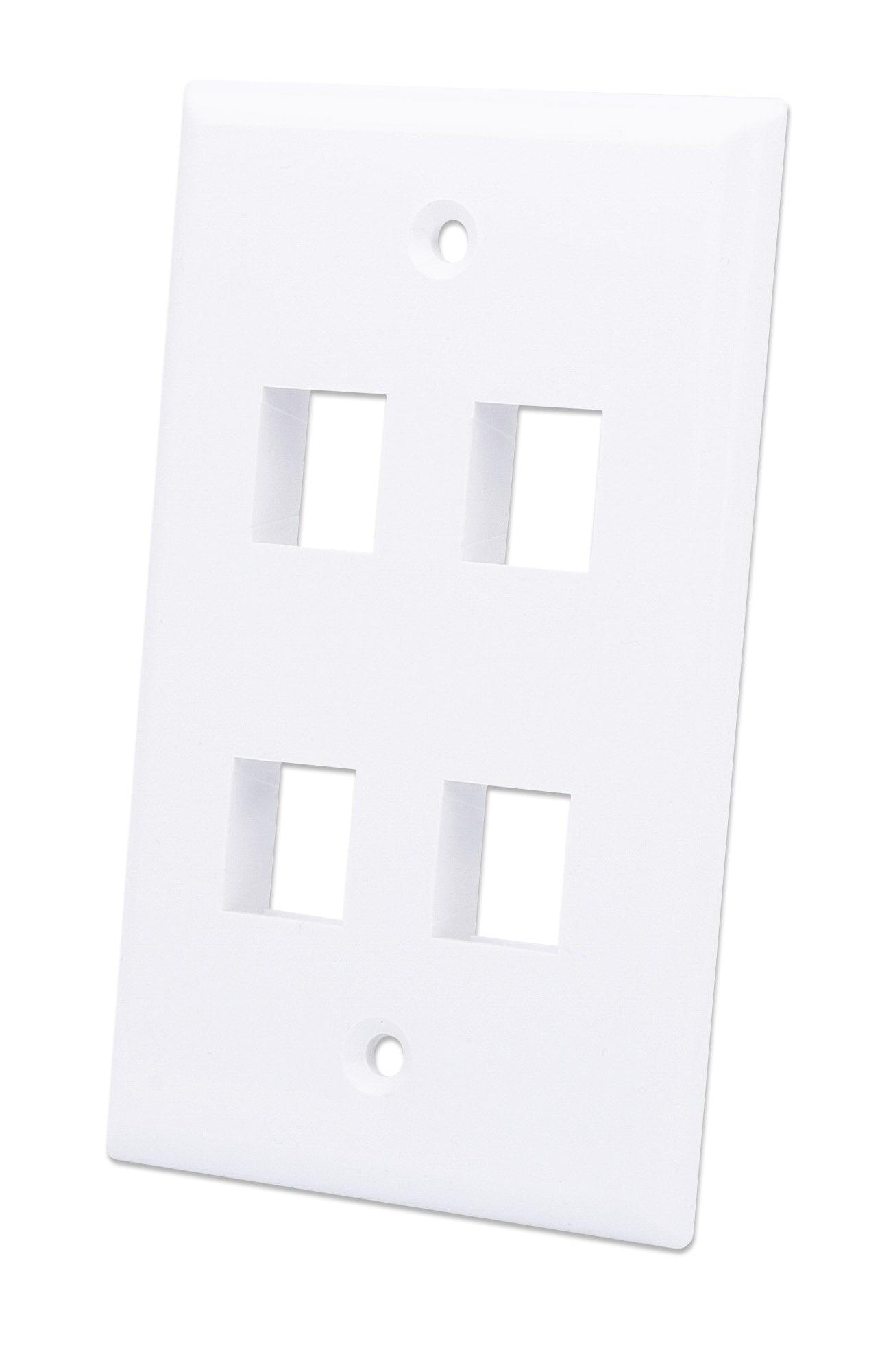 Placca Porta Frutti 4 Posti Mod.503 Bianco
