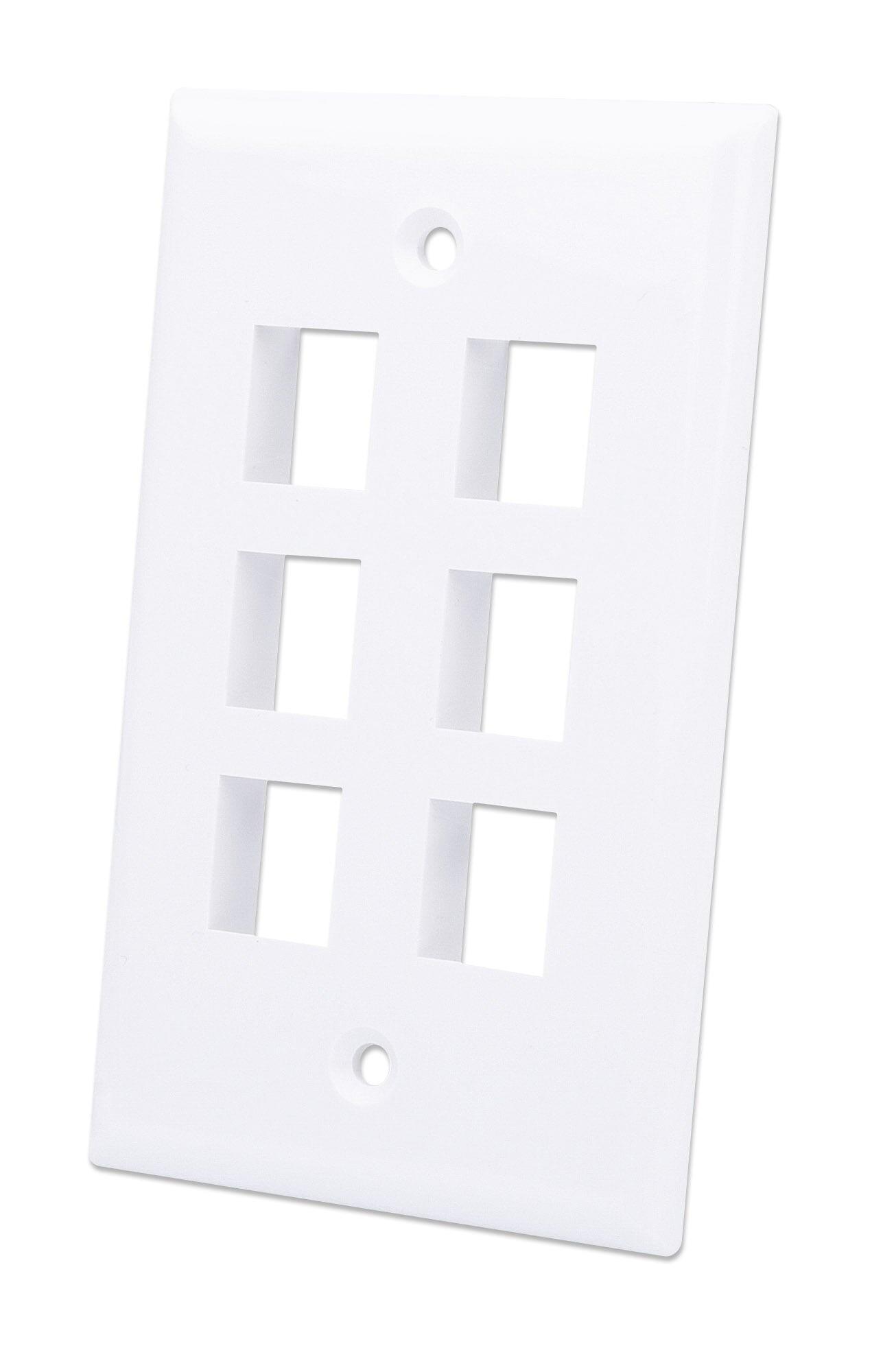 Placca Porta Frutti 6 Posti Mod.503 Bianco