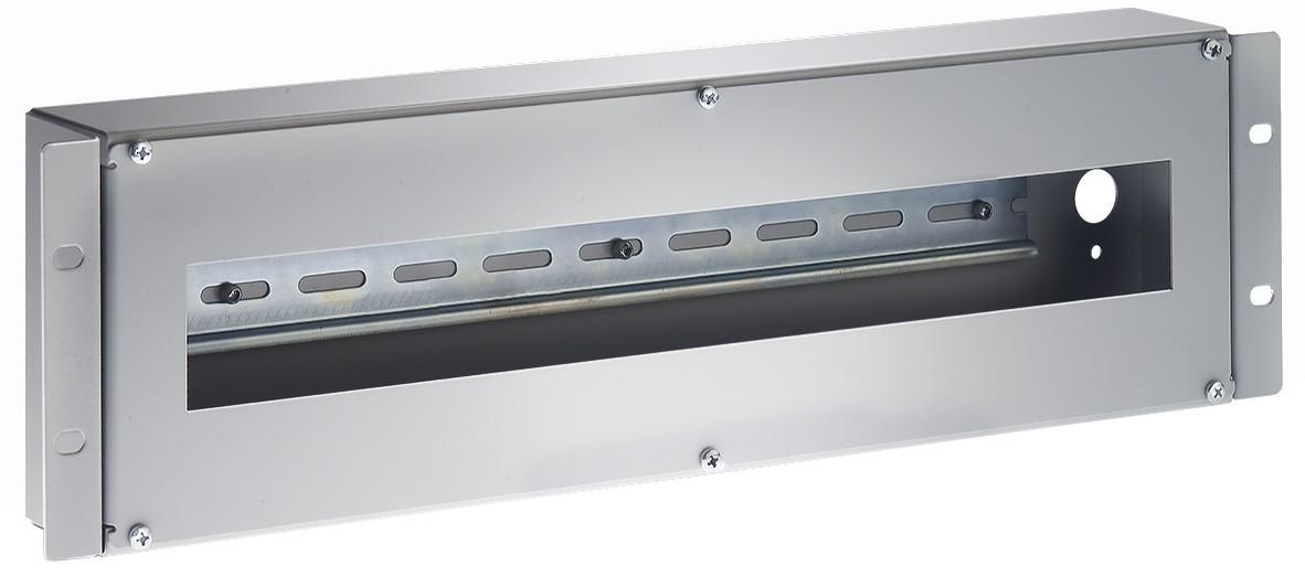 Contenitore Guida DIN 3U per Armadi 19'' Grigio