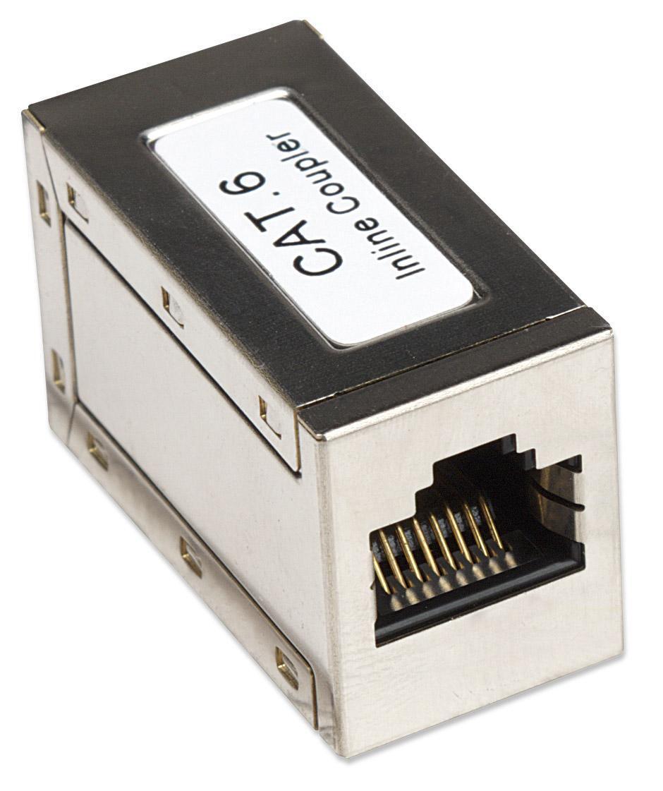 Accoppiatore RJ45 Cat6 8P8C Femmina/ Femmina, FTP, Silver
