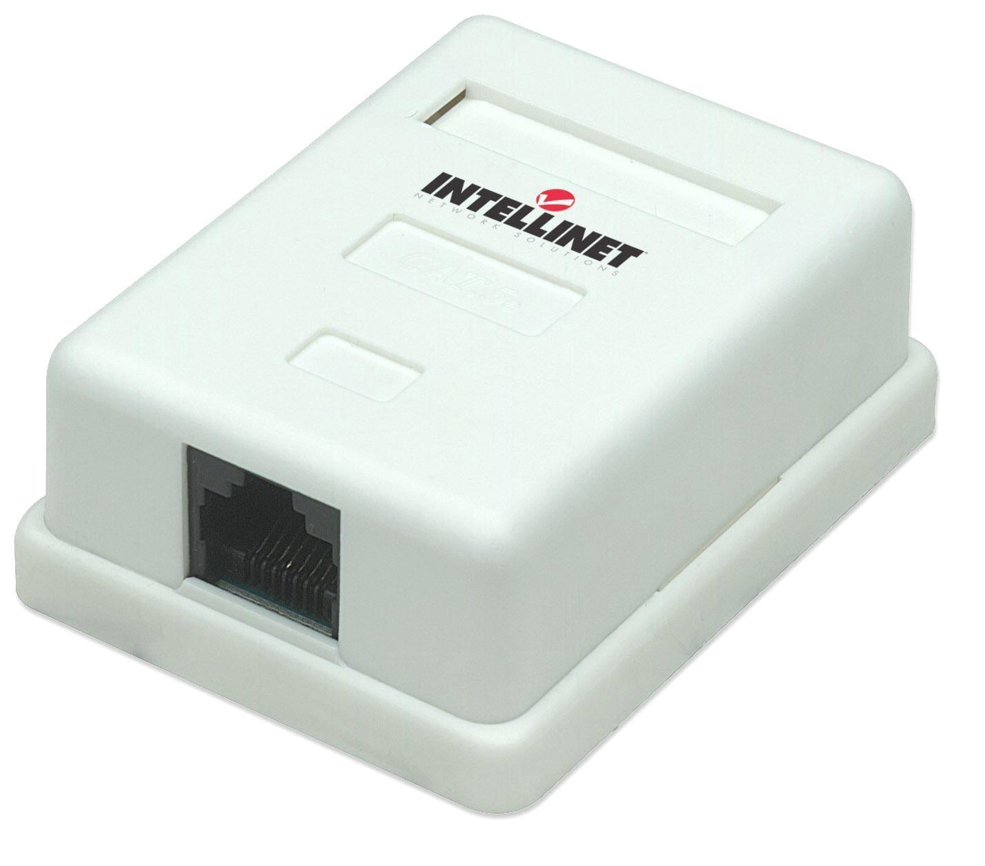 Presa a Muro con Frutto RJ45 Cat. 5E UTP Beige