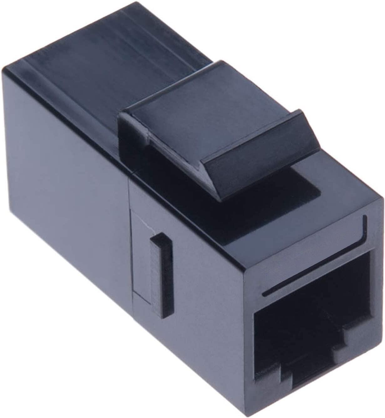 Accoppiatore RJ45 F/F UTP Cat6 Keystone Nero