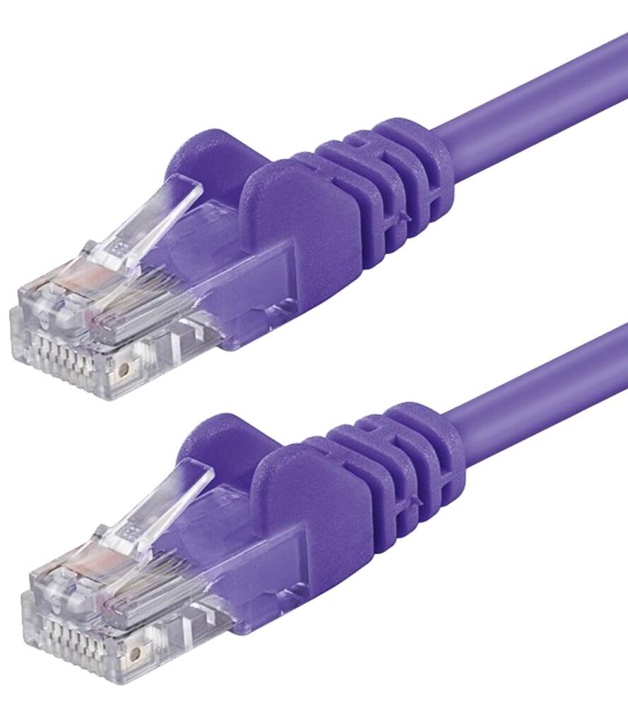 Cavo di rete Patch CCA Cat. 5e Viola UTP 2 mt