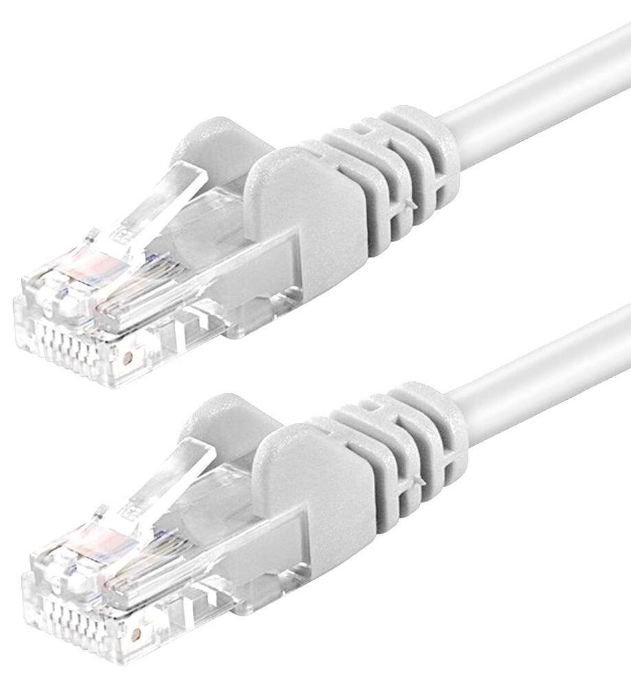 Cavo di rete Patch in CCA Cat. 6 Bianco UTP 1 m