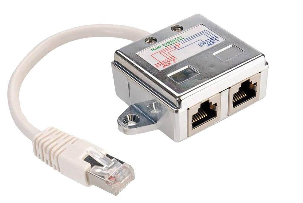 Sdoppiatore di cavo di rete Cat. 6