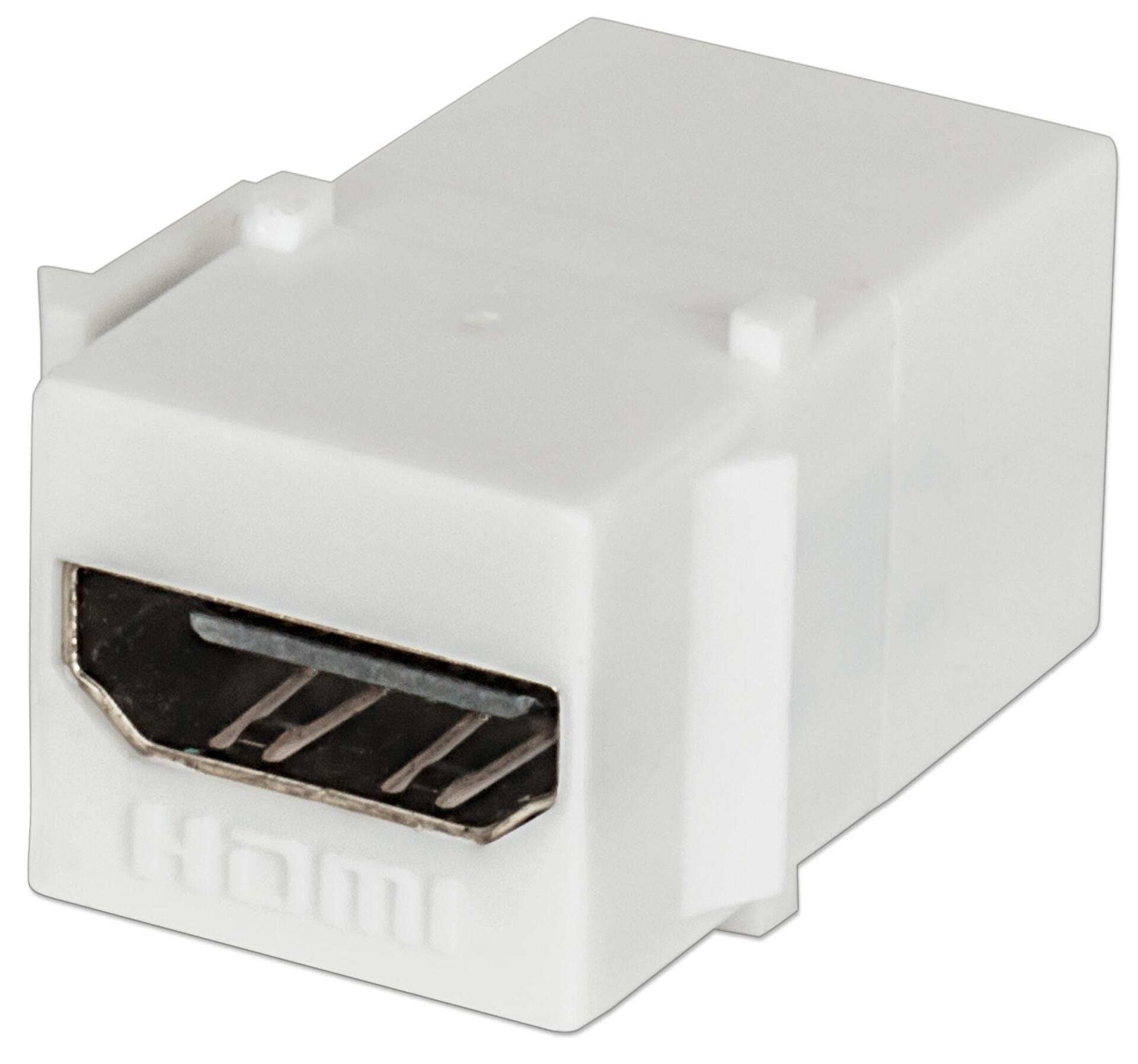 Adattatore Keystone HDMI F/F Tipo A per Pannelli Patch Bianco
