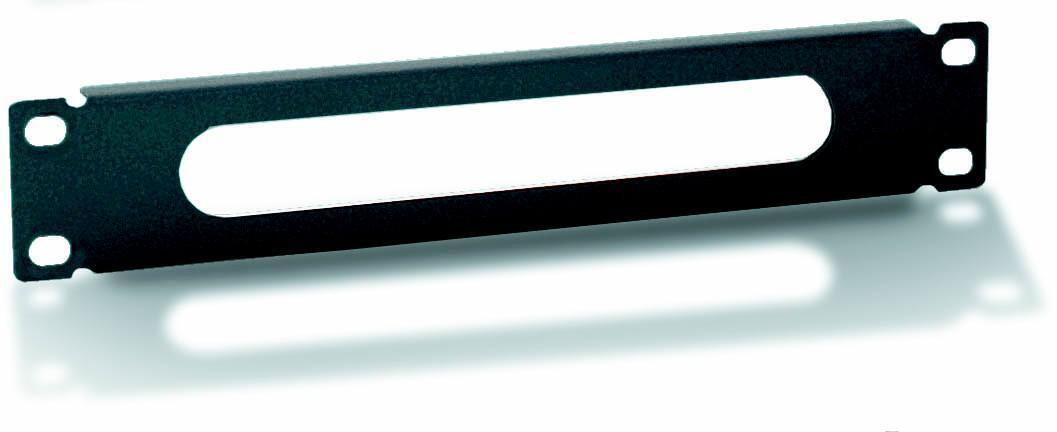 Pannello passacavo 10'' 1U Nero