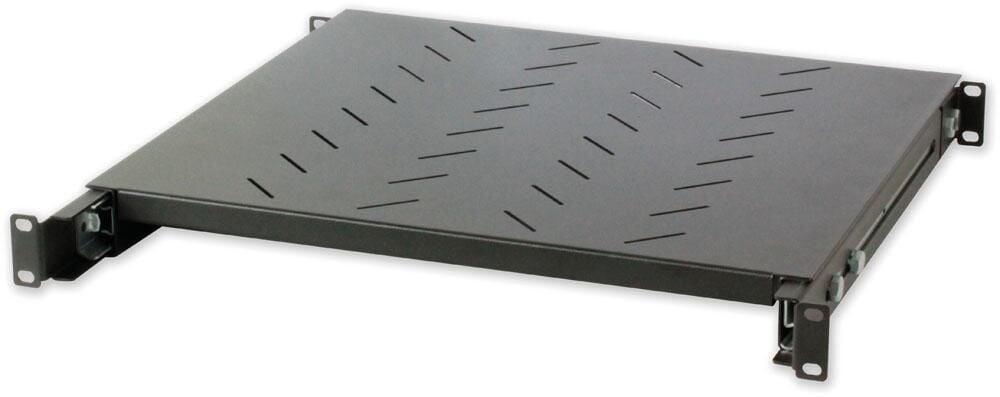 Mensola per Rack 19'' Estraibile da 1H 615mm Nera