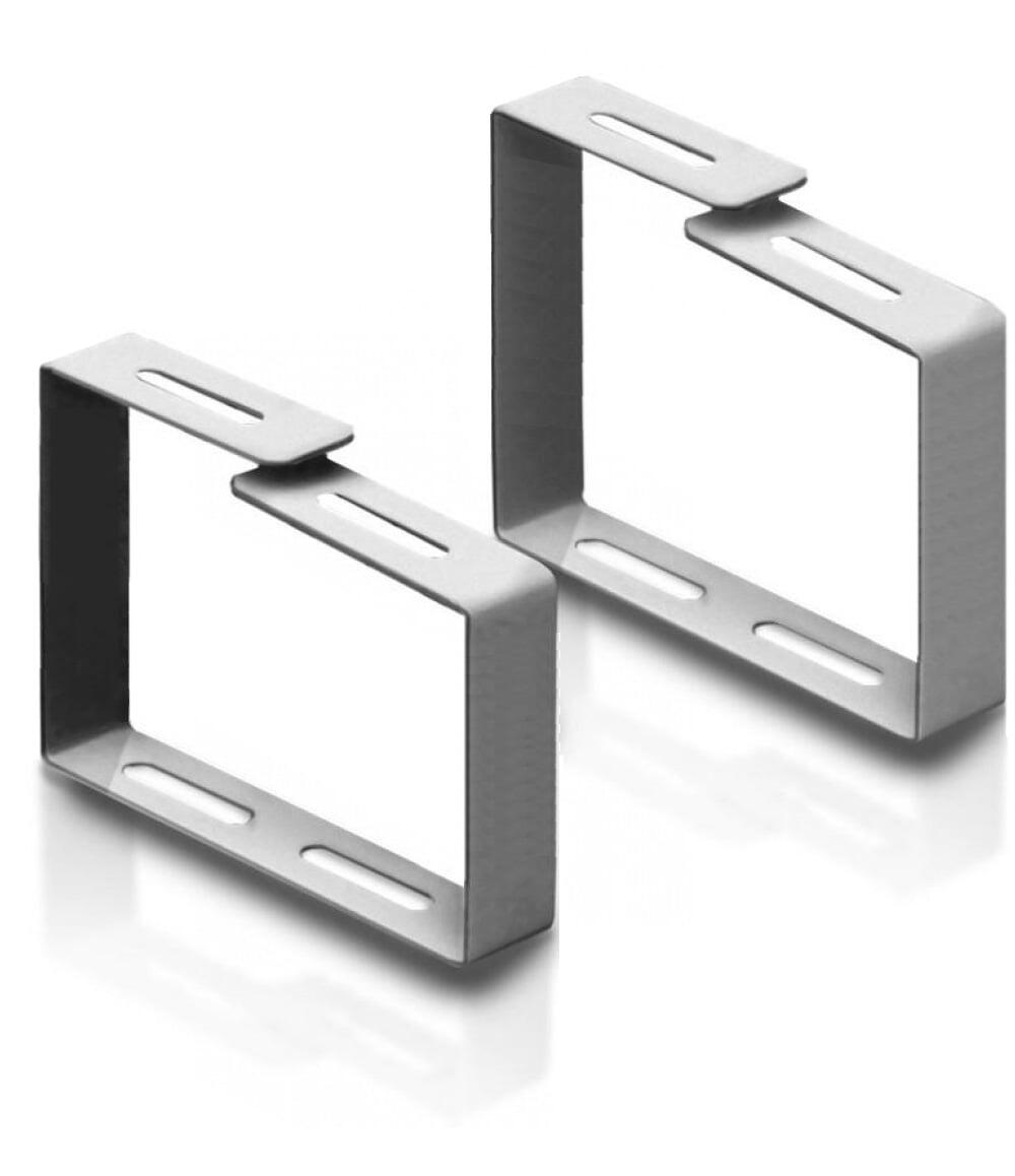 Anello Largo Passacavi per Armadi Rack Grigio