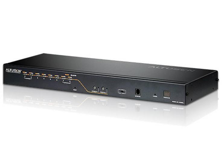 Switch KVM Cat5e/6 a 8 porte per 2 console, KH2508A