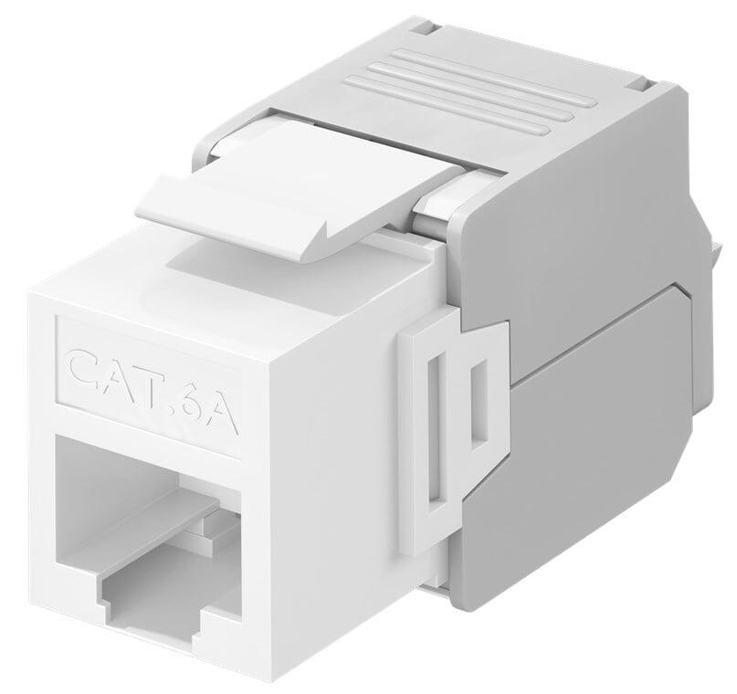Frutto Keystone RJ45 Cat6A UTP 500MHz Bianco