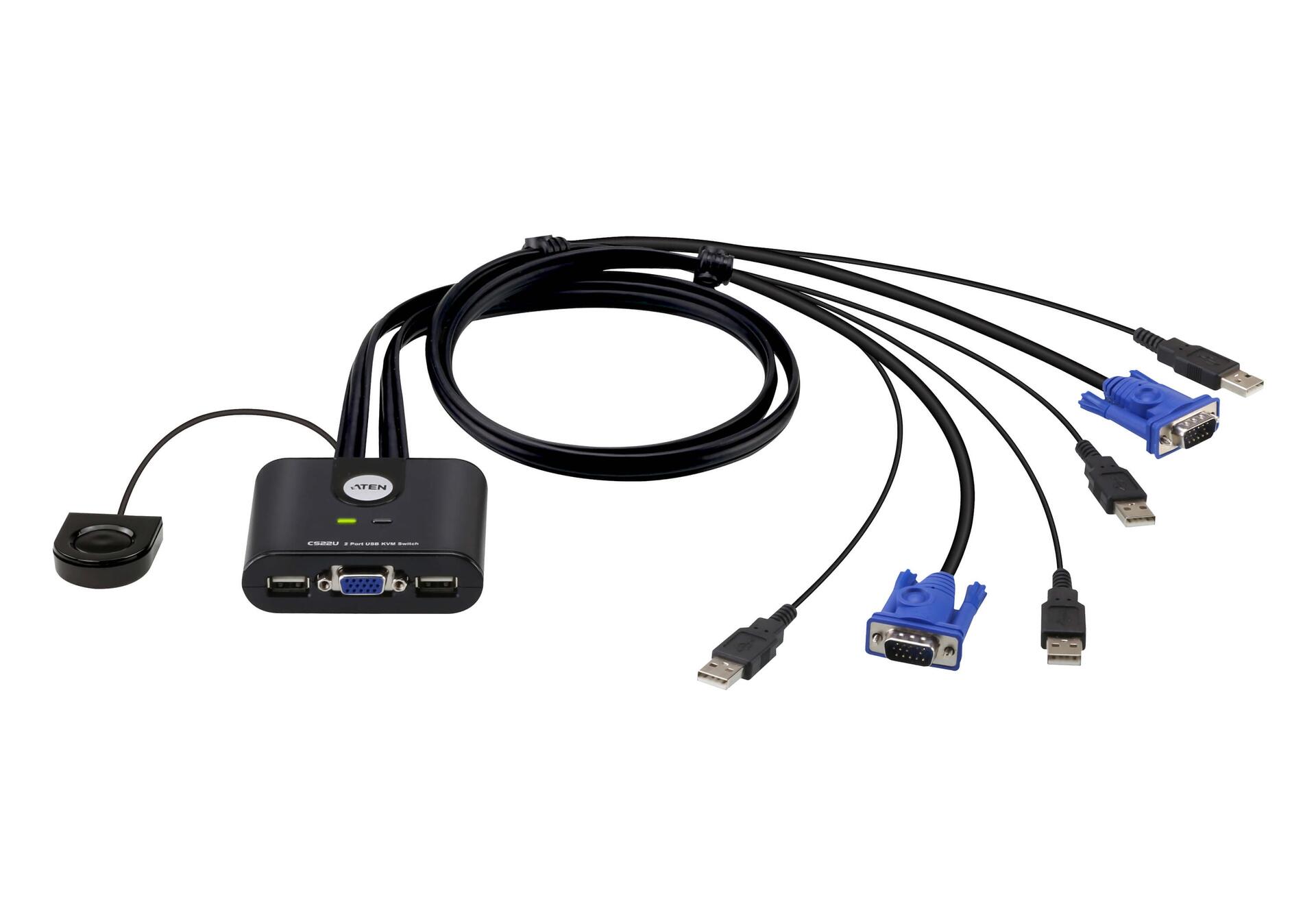 Switch KVM USB VGA a 2 porte, CS22U