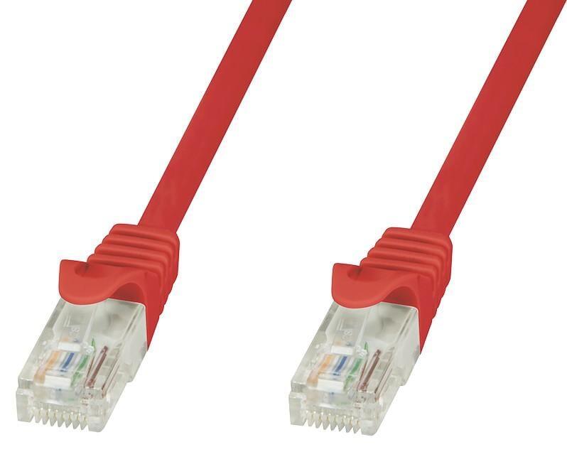 Cavo di rete Patch in CCA Cat.5E Rosso UTP 0,5m