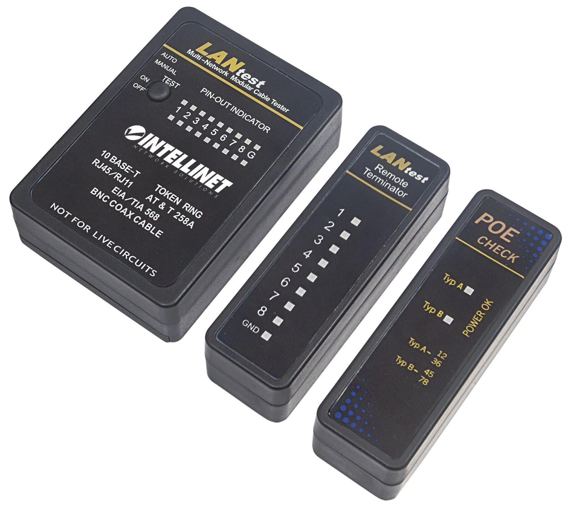 Tester Professionale POE RJ45 e BNC