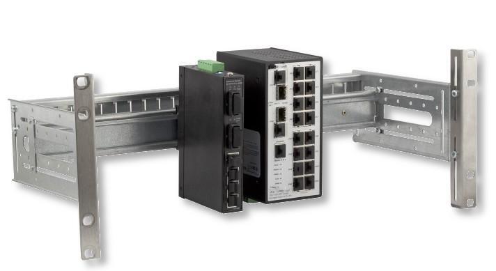 Supporto Guida DIN 4U per Armadi Rack 19'' Grigio