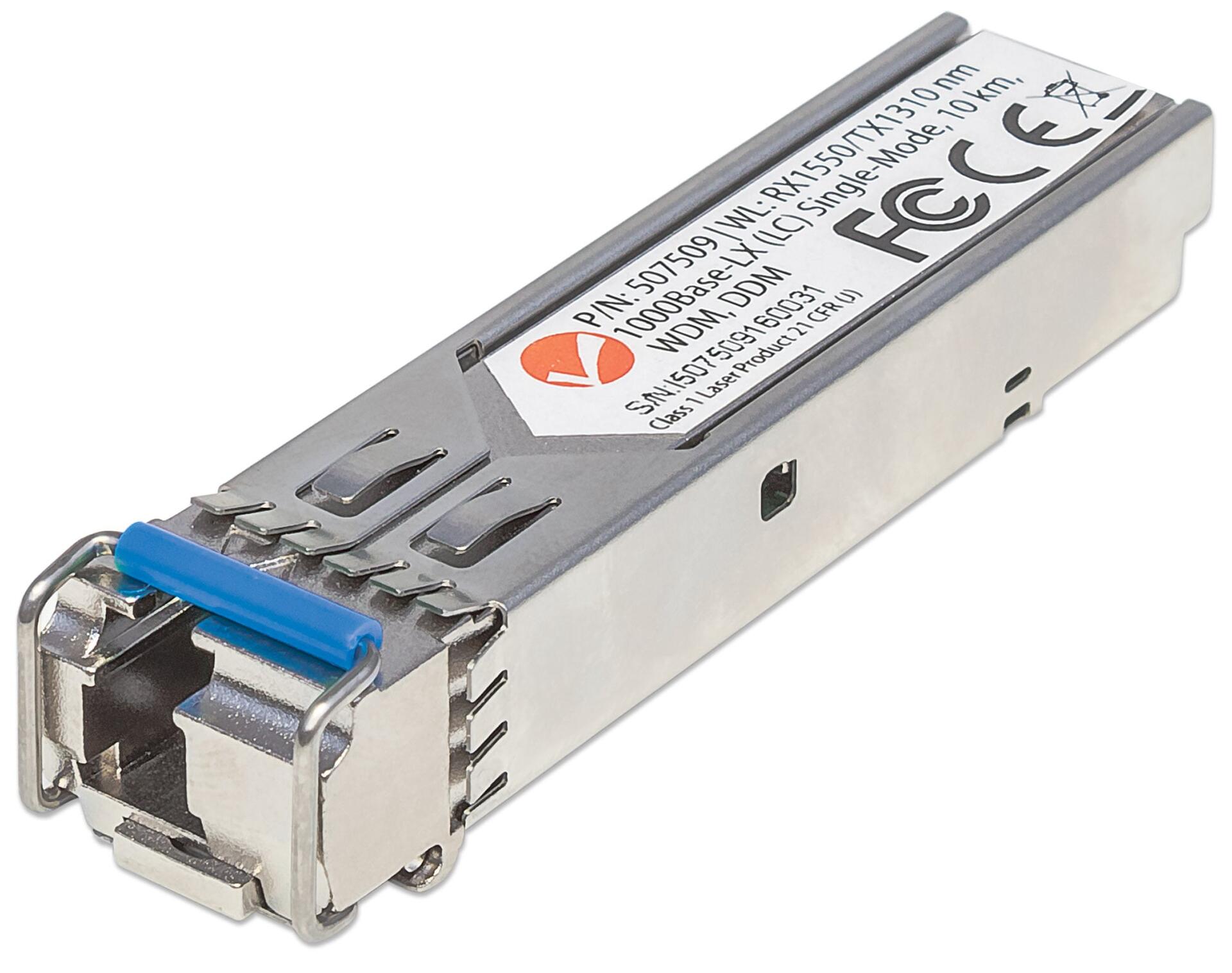 Transceiver Gigabit Fibra Ottica WDM (RX1550/TX1310) Bidirezionale SFP
