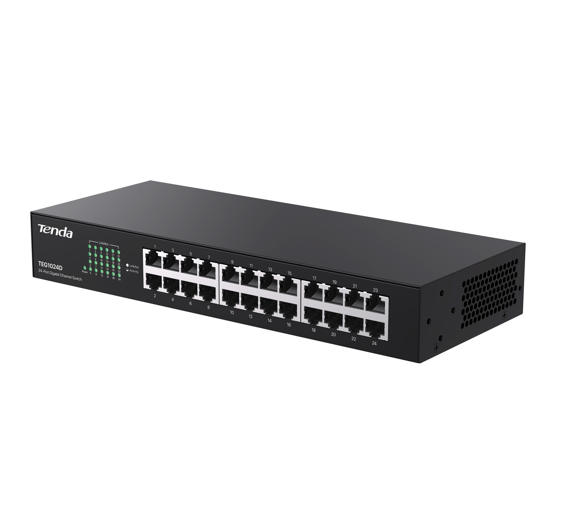 Switch 24 Porte 10/100/1000 Gigabit Non Gestito, TEG1024D