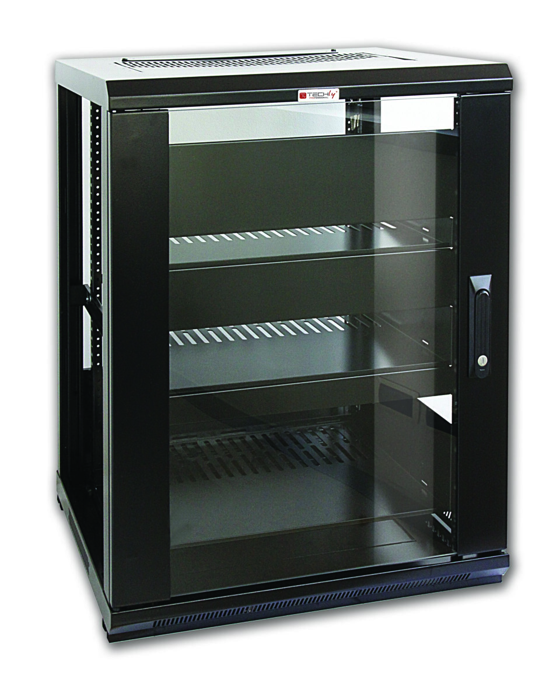 Armadio Rack 19'' 600x600 15U per Audio Video Nero
