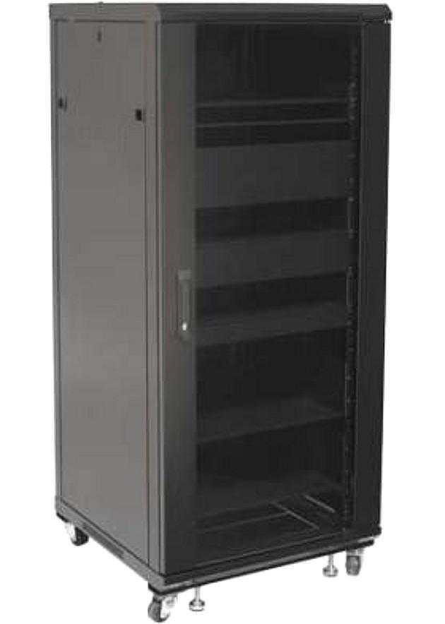 Armadio Rack 19'' 600x600 27U per Audio Video Nero