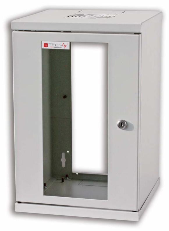 Armadio Rack 10'' a muro 9 unità Grigio prof. 300 mm