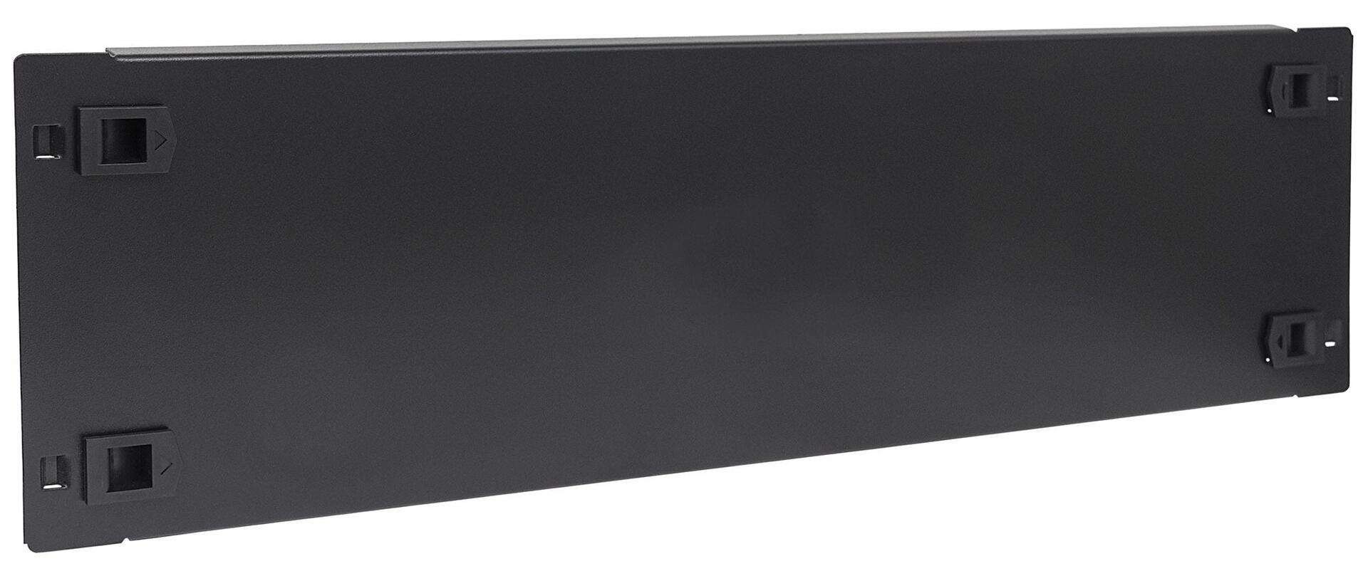 Pannello Cieco Toolless a Clip per Armadi Rack 19'' 3U Nero