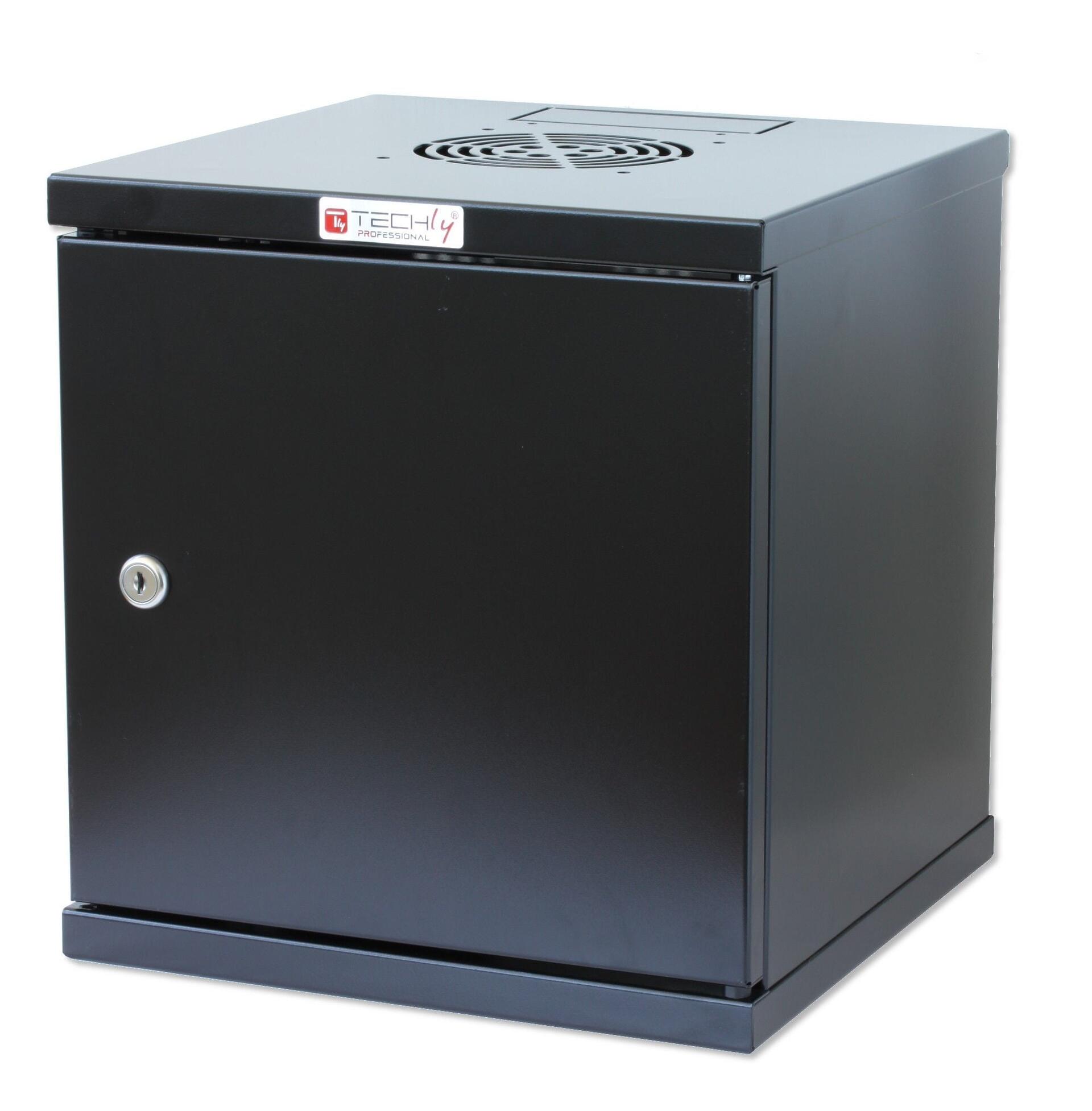 Armadio Rack 10'' a muro 6 unità Porta Cieca Nero