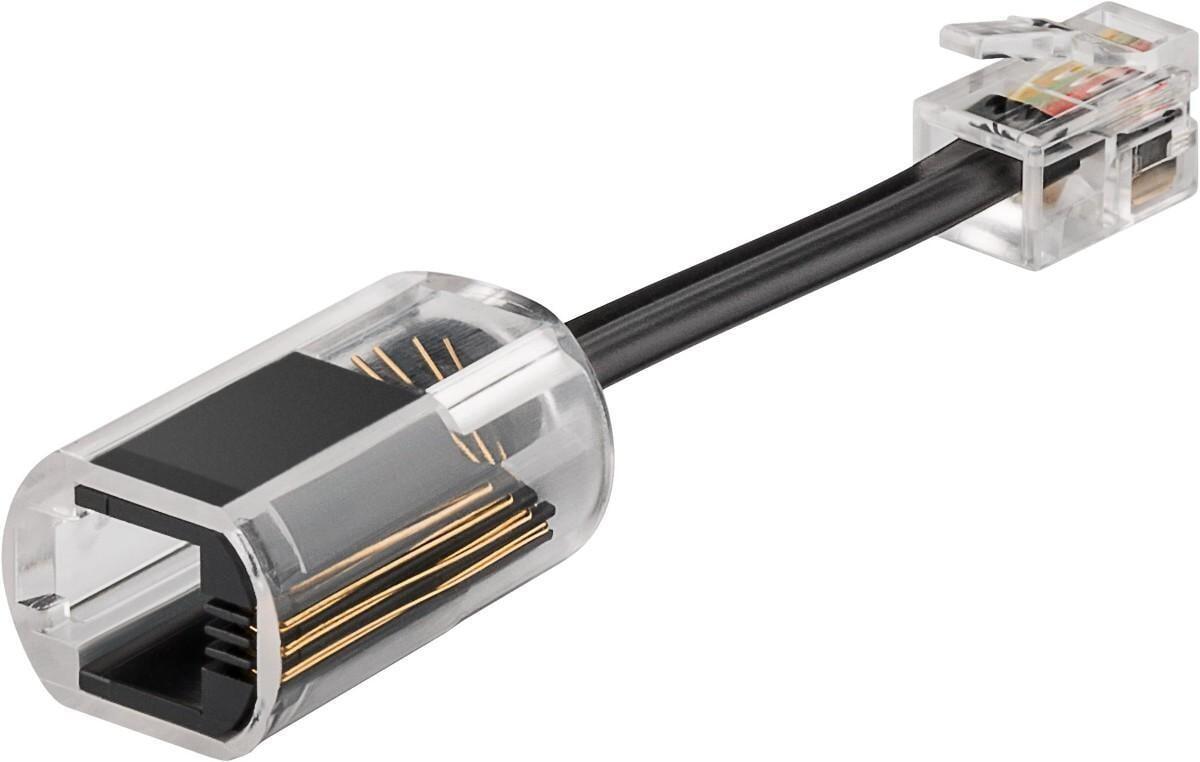 Plug Telefonico RJ10 Antiattorcigliamento per Cornetta con Cavo 30mm