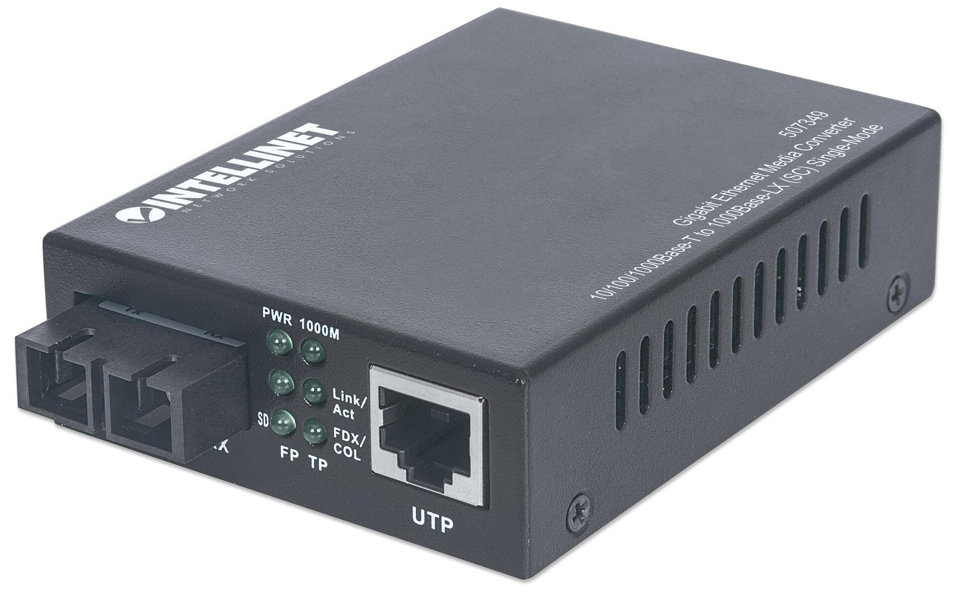 Media Converter Gigabit Ethernet Monomodale