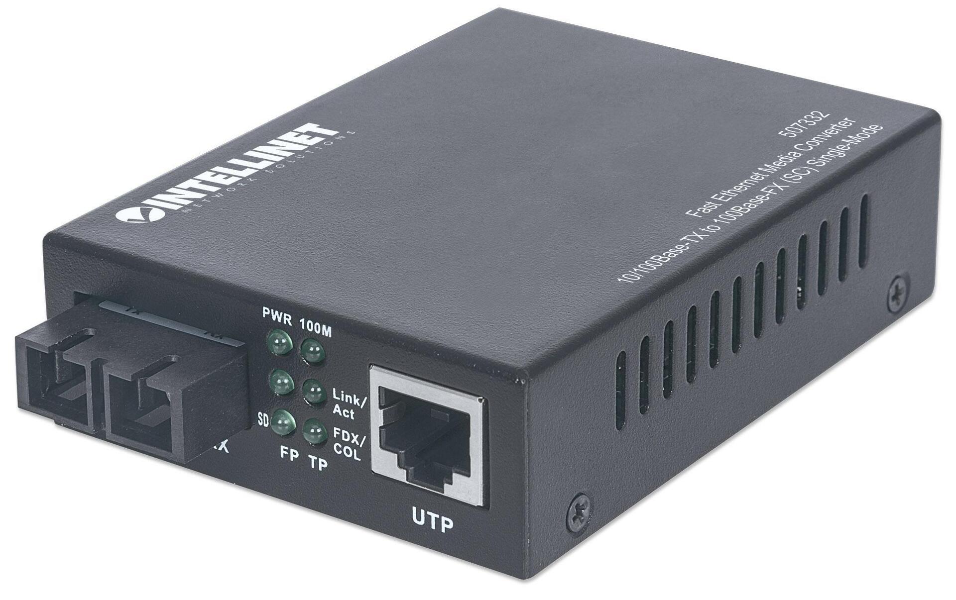 Media Converter Fast Ethernet Monomodale