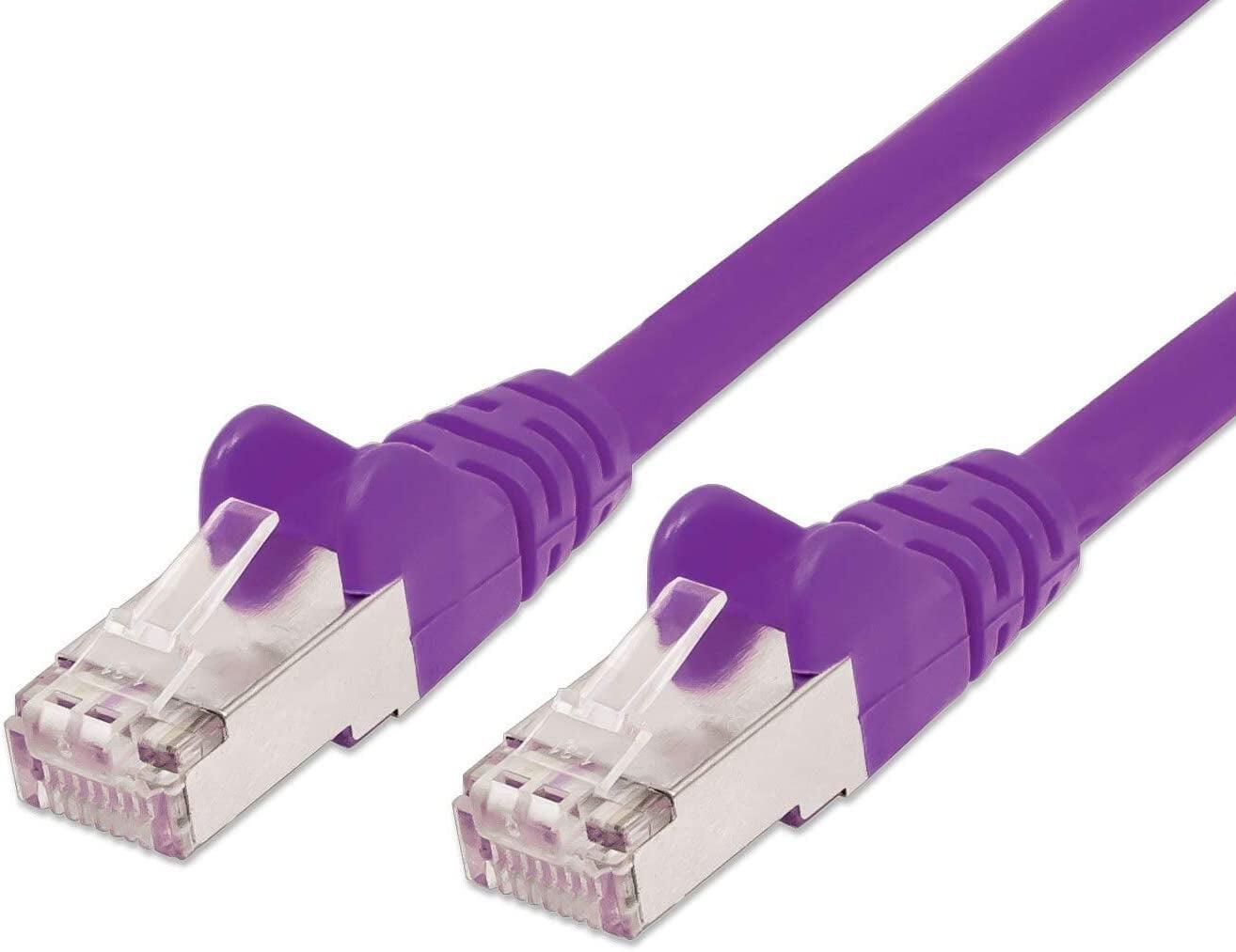 Cavo di rete Patch in rame Cat. 6 Viola SFTP LSZH 0,5m