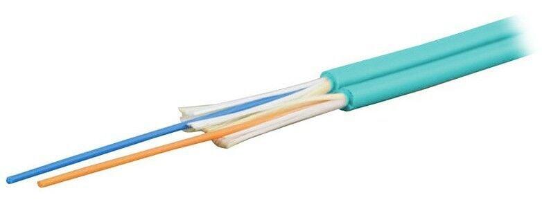 Cavo Zip Cord 2 Fibre Multimodale 50/125 OM3 2.9x5.8 mm Acqua