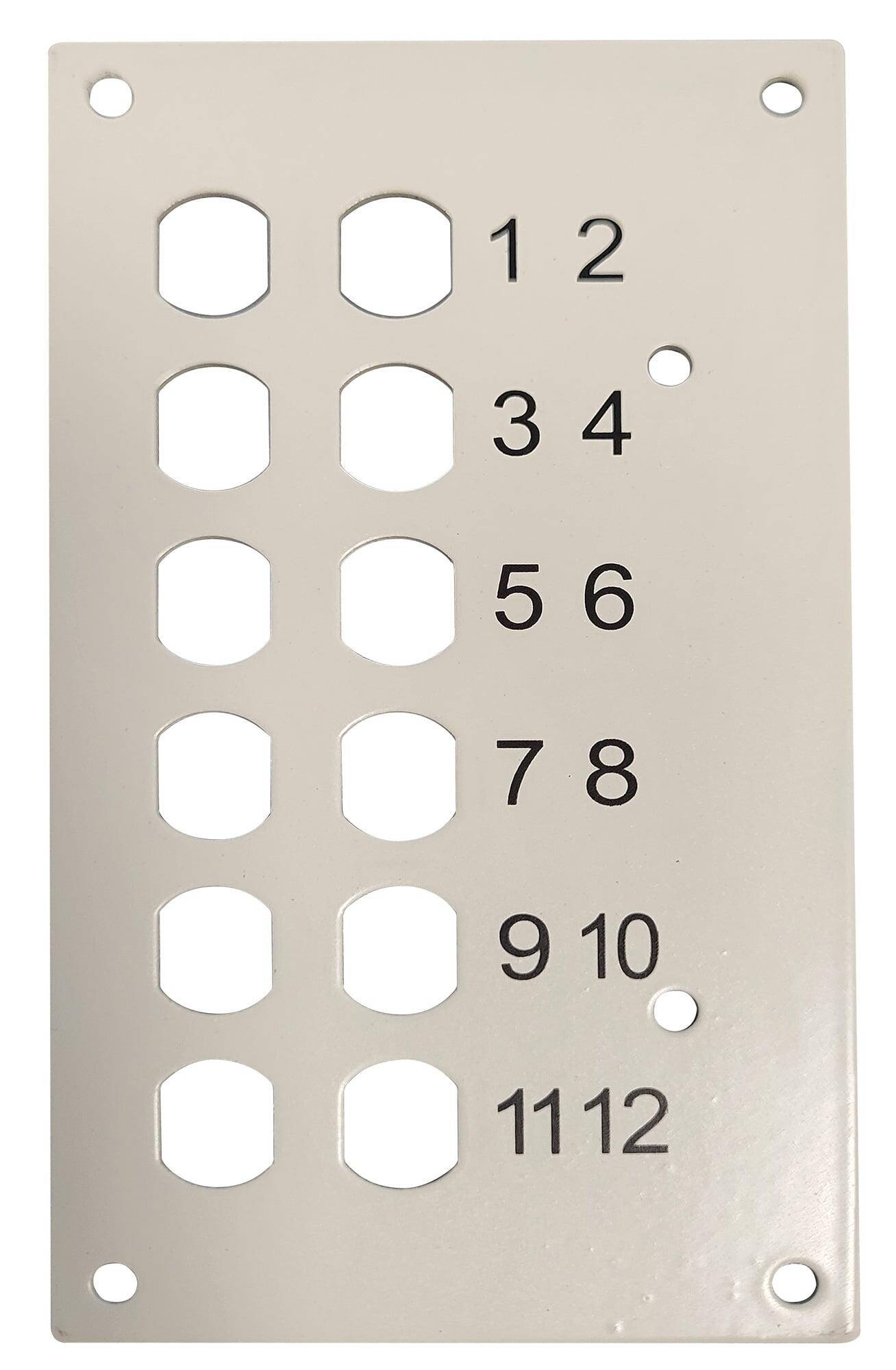 Pannello Frontale 12 Connessioni ST-Simplex per Box Ottico
