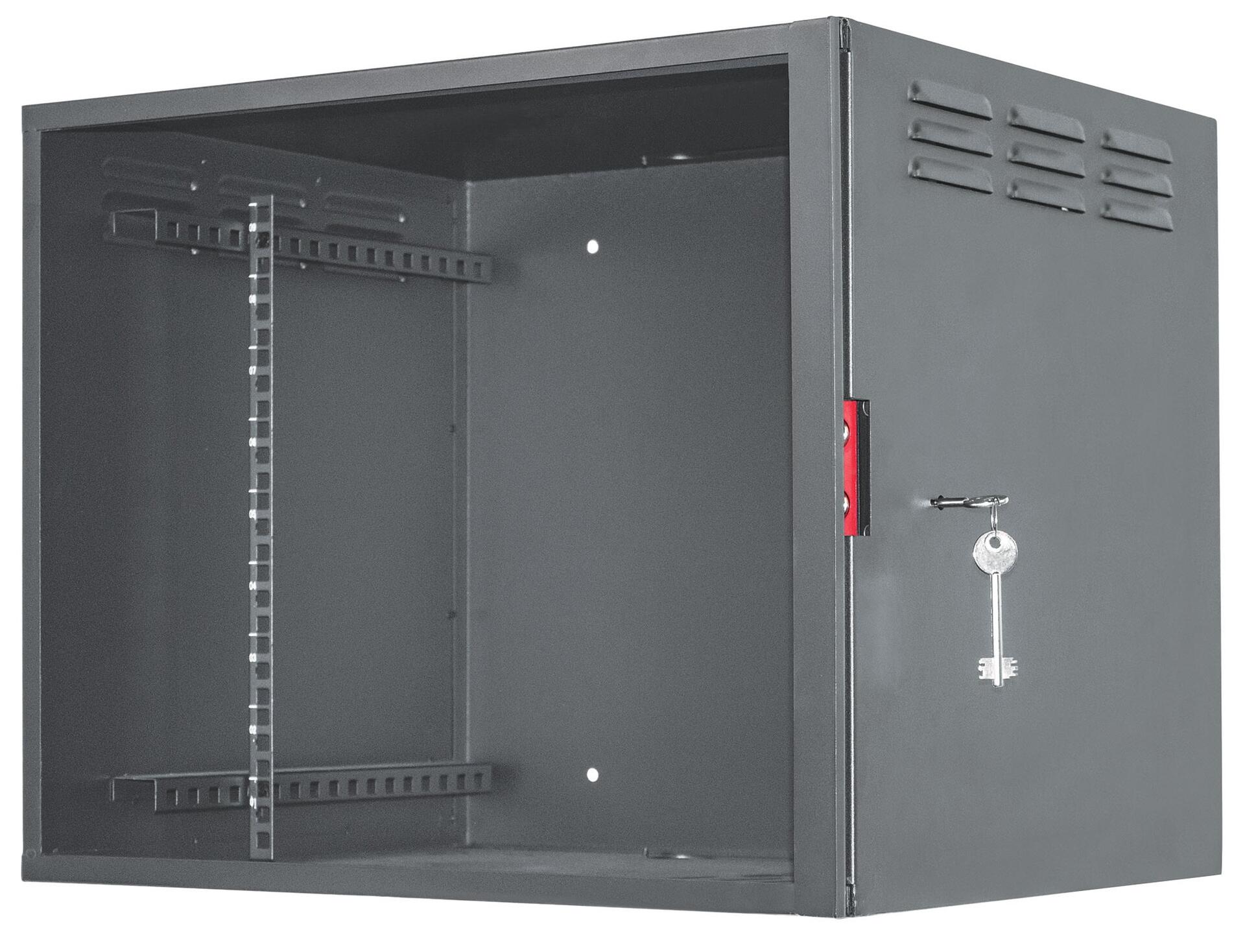 Armadio Rack 19'' a muro 9unità con serratura di sicurezza