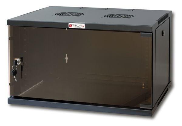 Armadio Rack 19'' a Muro 9U prof. 600 Nero Assemblato