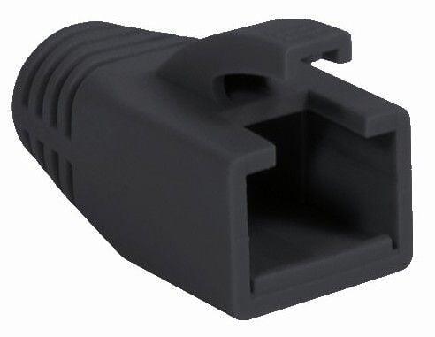 Copriconnettore per Plug RJ45 Cat.6 8mm Nero