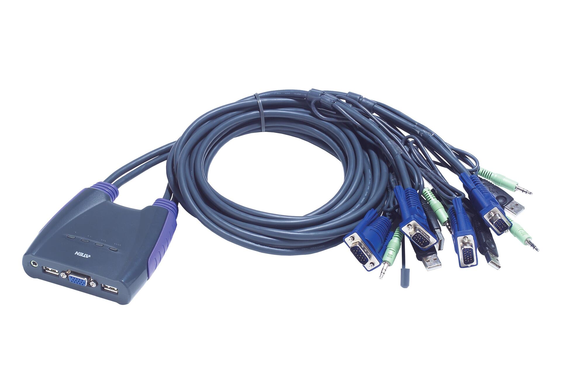 Switch KVM VGA/Audio 4 porte USB, CS64US